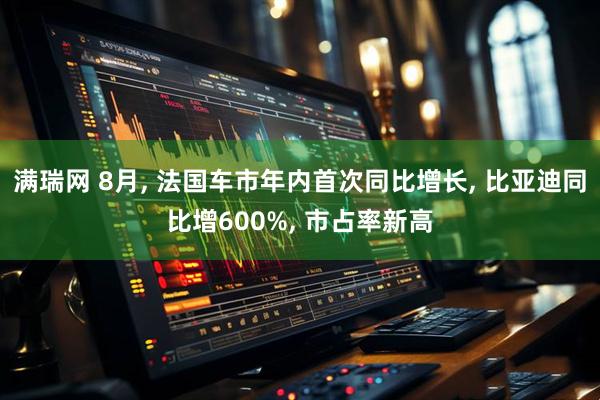 满瑞网 8月, 法国车市年内首次同比增长, 比亚迪同比增600%, 市占率新高