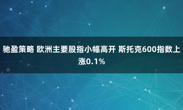 驰盈策略 欧洲主要股指小幅高开 斯托克600指数上涨0.1%